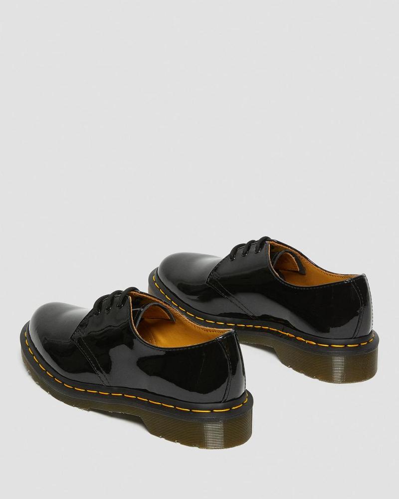 Women's Dr Martens 1461 Patent Leather Oxfords Shoes Black | AU 363FDN